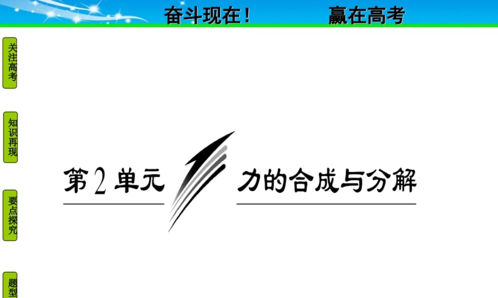 力的分解与合成