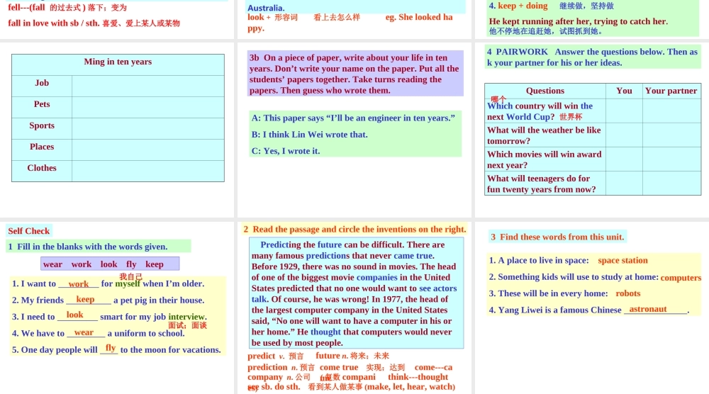 八年级英语下Unit1 Will people have robots SectionB课件 人教新目标版 课件