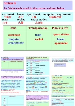 八年级英语下Unit1 Will people have robots SectionB课件 人教新目标版 课件