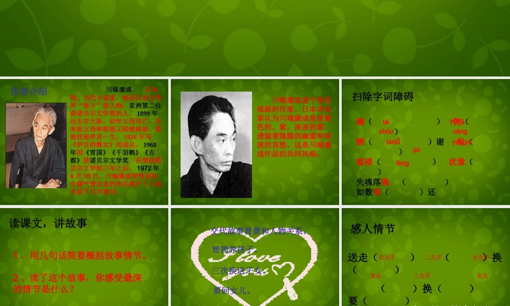 八年级语文上册 15 父母的心课件 苏教版 课件