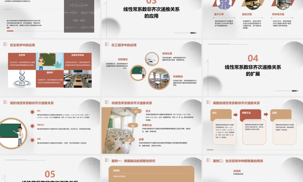 线性常系数非齐次递推关系课件
