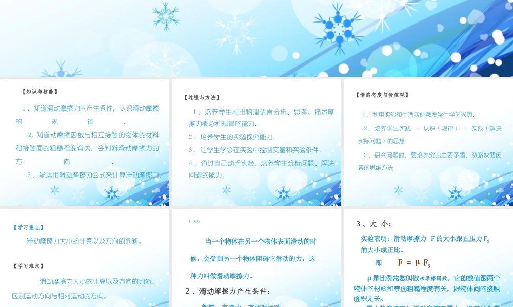 高一物理必修1_摩擦力_赛课