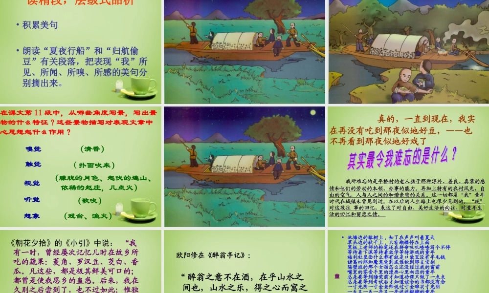 初中七年级语文下册 第16课(社戏)课件2 新人教版 课件