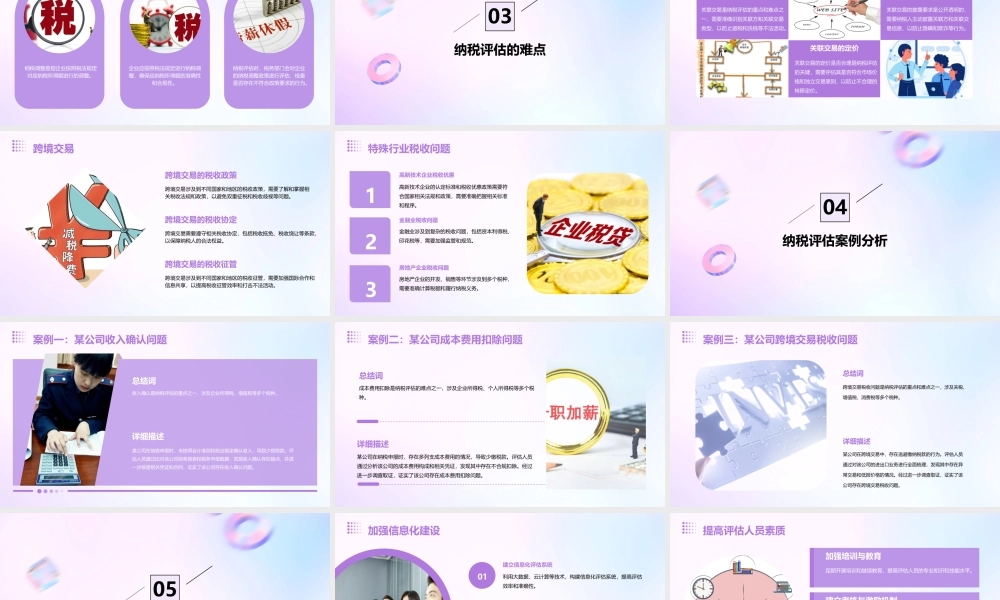 纳税评估重点难点解读课件