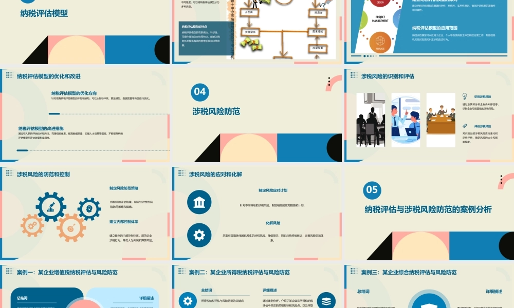 纳税评估与涉税风险防范课件