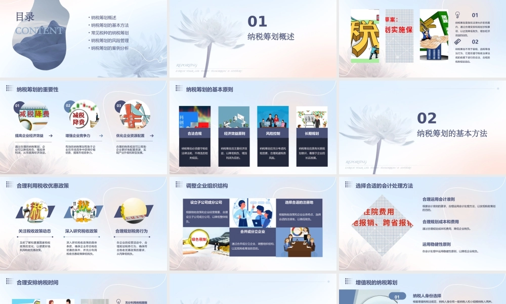 纳税筹划的基本技巧修改课件
