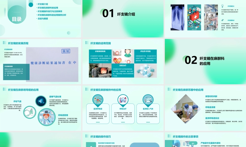 纤支镜在麻醉科的应用通用课件