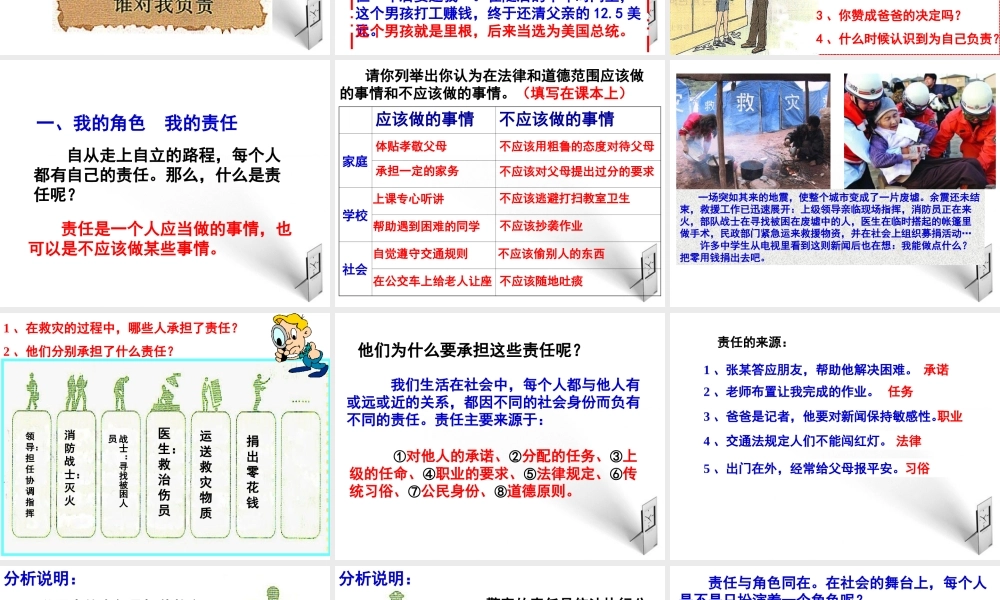 九年级政治 我对谁负责 谁对我负责课件 人教新课标版 课件