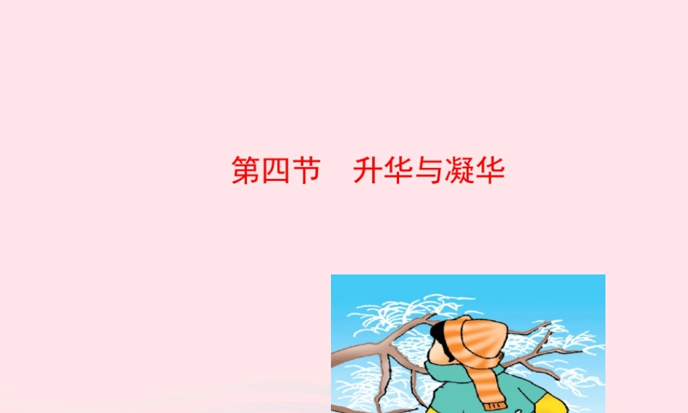 九年级物理全册 第十二章 第四节 升华与凝华课件 (新版)沪科版 九年级物理全册 第十二章 第四节 升华与凝华课件+素材(新版)沪科版-2