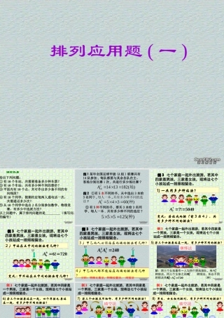排列3 高二数学排列组合二项式定理概率课件集二 人教版 高二数学排列组合二项式定理概率课件集二 人教版