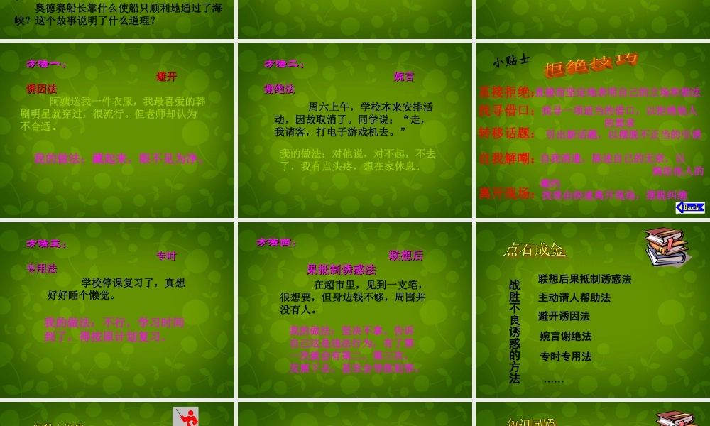 中学七年级政治上册(8.2 对不良诱惑说不)课件 新人教版 课件