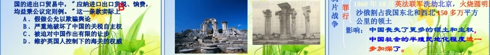 中考历史 第一轮复习课件－八上第一单元侵略与反抗 课件北师版 八年级历史 中考考点第一轮复习课件(原创精品 针对陕西中考)北师大版 ( 六套)