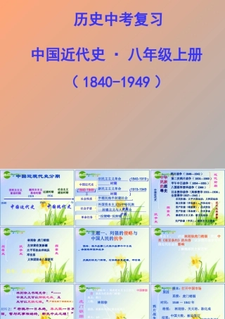 中考历史 第一轮复习课件－八上第一单元侵略与反抗 课件北师版 八年级历史 中考考点第一轮复习课件(原创精品 针对陕西中考)北师大版 ( 六套)