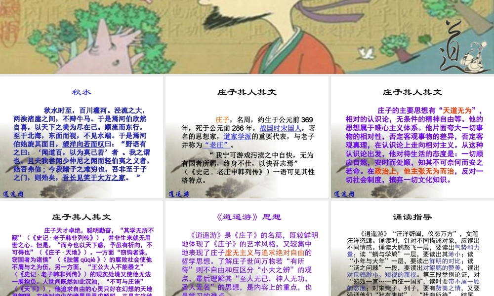 人教版高二语文下学期逍遥游 课件