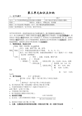 第三单元知识归纳