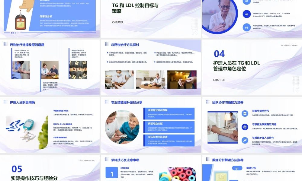 糖尿病患者的TG和LDL控制与管理护理培训