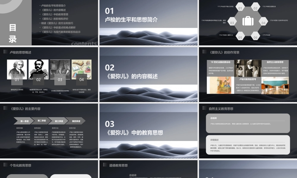 精读卢梭《爱弥儿》二课件