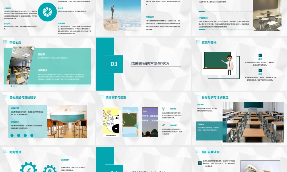 精神管理理论知识课件
