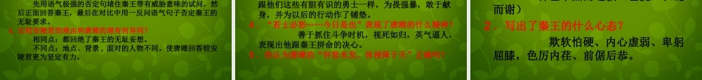 九年级语文上册(22 唐雎不辱使命)课件 新人教版 课件