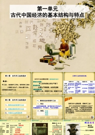 第2课：古代手工业的进步