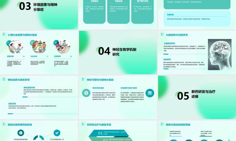 精神分裂症病因学研究进展课件