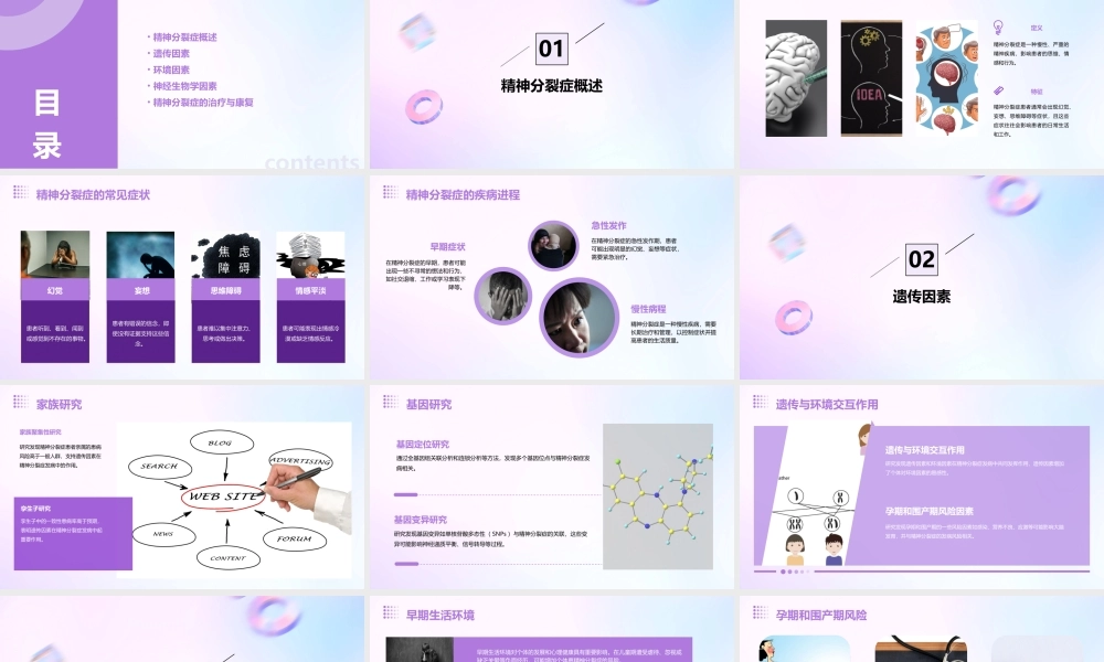 精神分裂症病因学简要课件