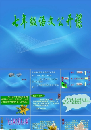 七年级语文上册(散步)课件8 北京课改版 课件