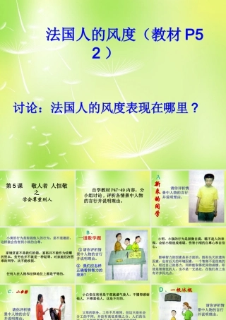 中学七年级政治上册(5.2 学会尊重别人)课件 苏教版 课件
