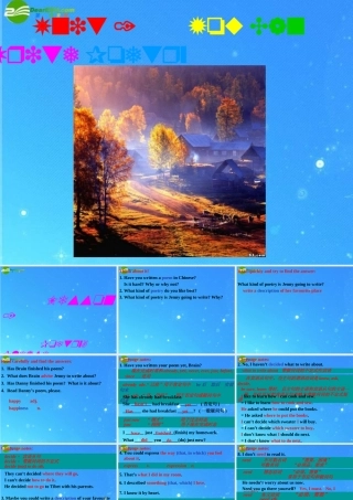九年级英语下册 Unit1 You Can Write Poetry Lesson1 Poetry, Please课件 冀教版 课件