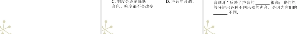 八年级物理上册 (声音的特性)课件4  人教新课标版 课件