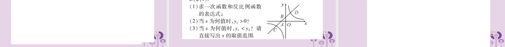 中考数学复习 第一轮 考点系统复习 第3章 函数 第3节 反比例函数习题课件