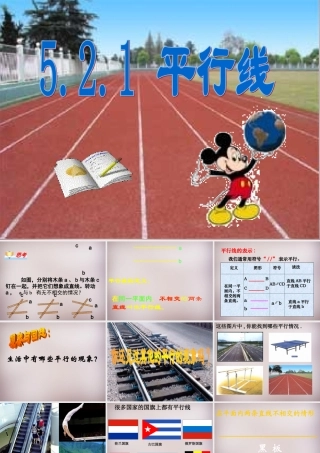广东省惠州市惠东县宝口中学七年级数学下册 5.2.1 平行线课件 (新版)新人教版