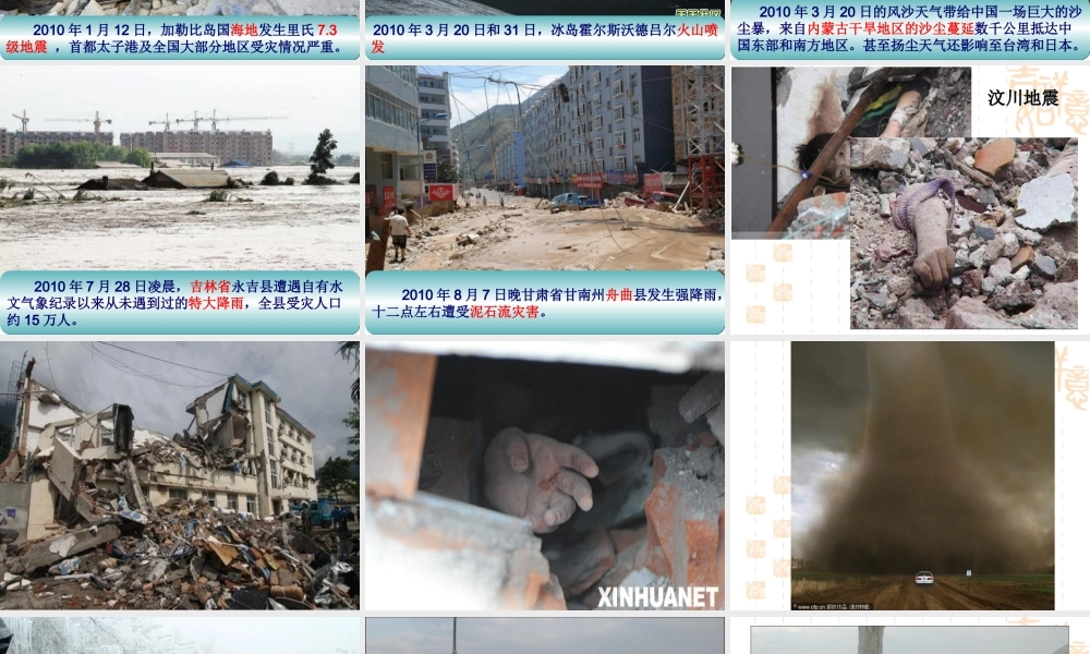 高二地理选修5第一章第一节自然灾害及其影响__(上课用))