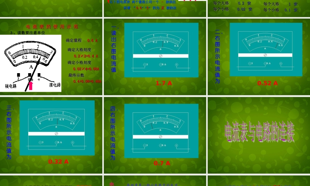 九年级物理上册 133 电流和电流表的使用课件 (新版)苏科版 课件