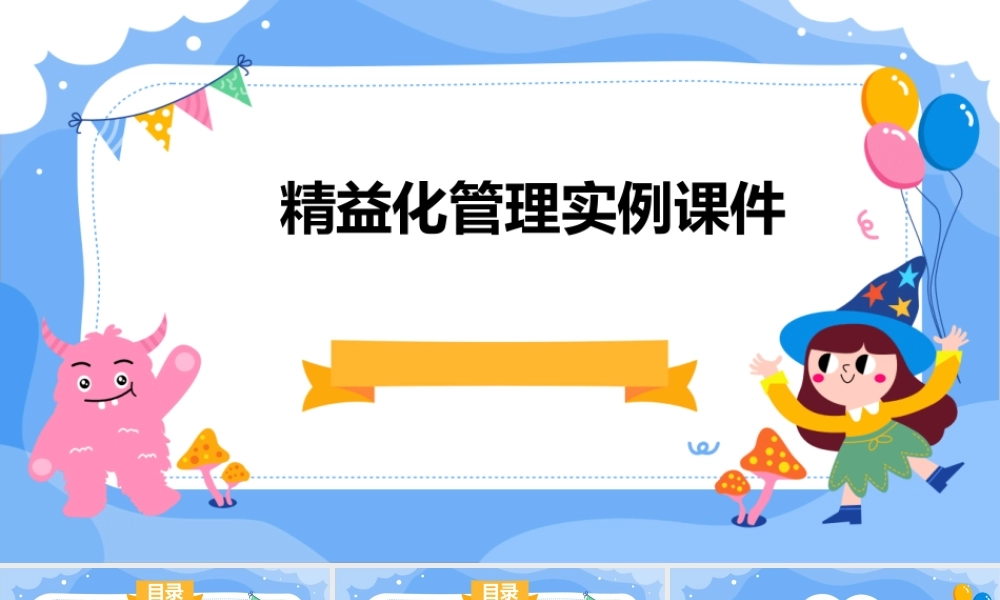 精益化管理实例课件