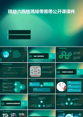 精益六西格瑪綠帶黑帶公开课课件