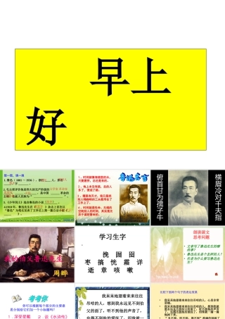 我的伯父鲁迅先生课件 