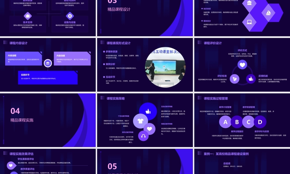 精品课程需求分析课件