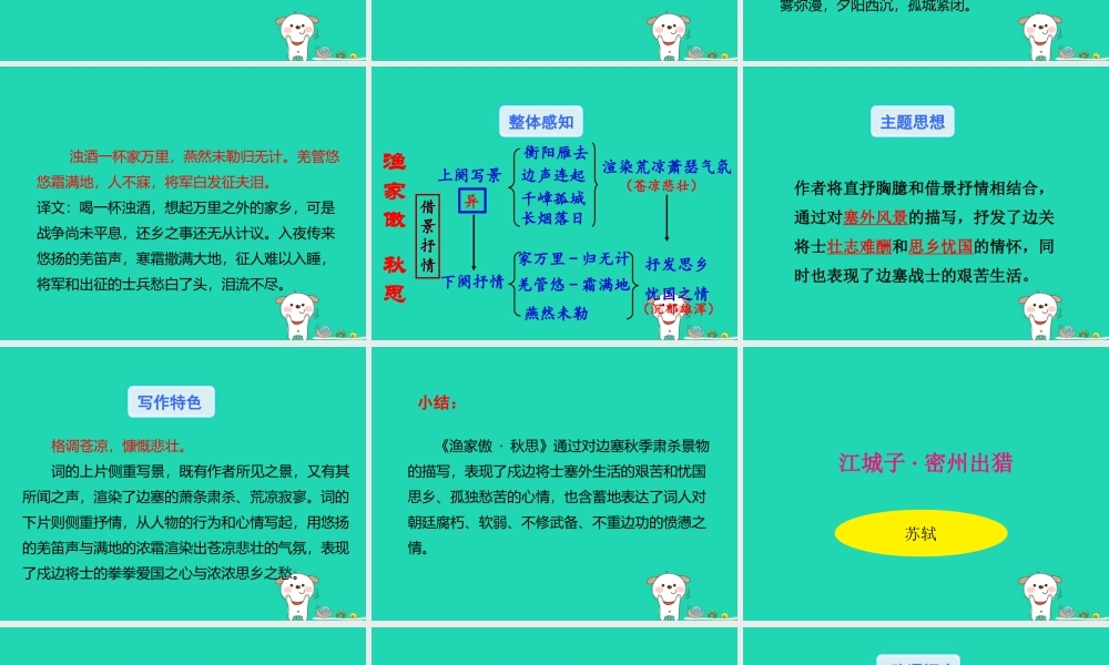 九年级语文下册 第三单元 12(词四首)星级导学课件 新人教版 课件