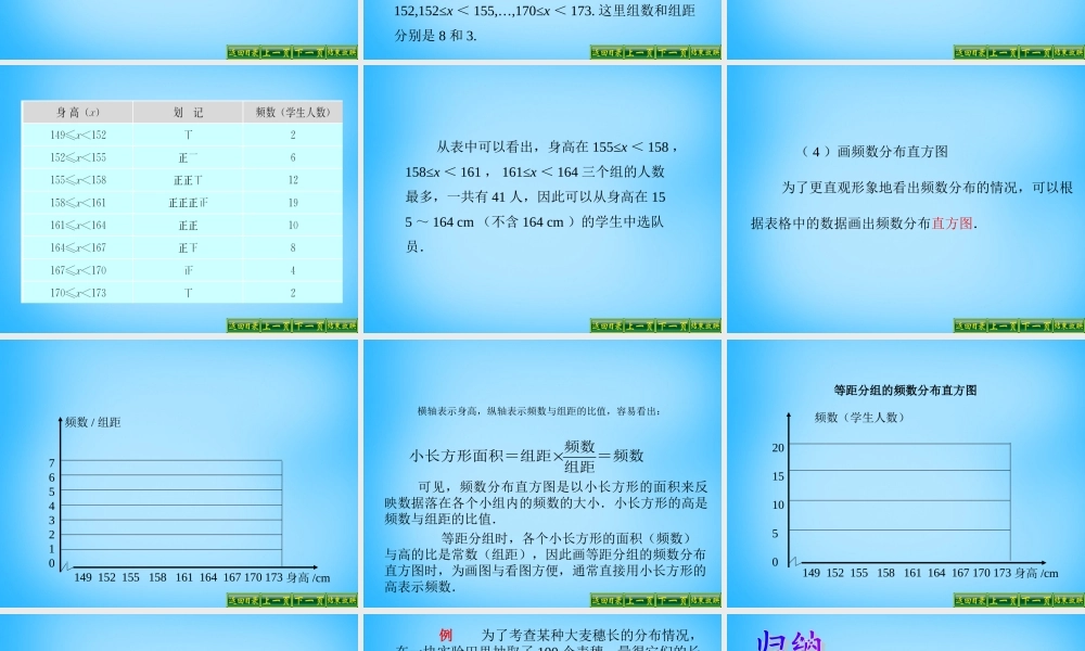 中学七年级数学下册 10.2 直方图课件 新人教版 课件