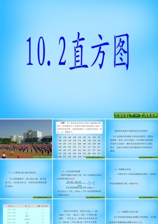 中学七年级数学下册 10.2 直方图课件 新人教版 课件