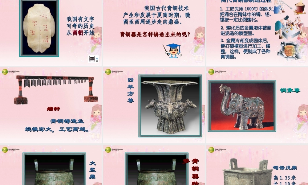 中学七年级历史上册(第7课 甲骨文与青铜器)课件 岳麓版 课件