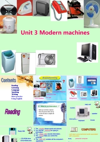 八年级英语上：Unit 3 Modern machines全单元综合课件上海牛津版 课件