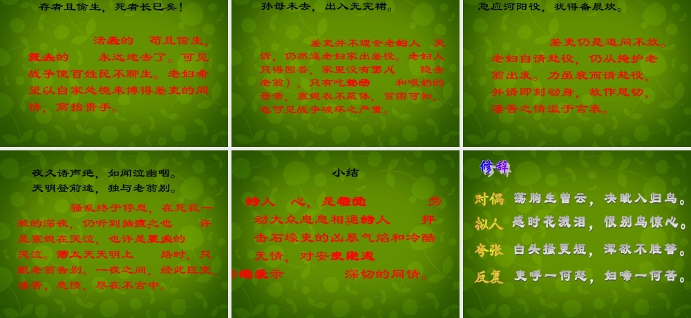 八年级语文上册 第五单元 25 杜甫诗三首课件 新人教版 课件