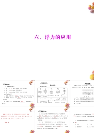 九年级物理 第十四章 六、浮力的应用课件 人教新课标版 课件