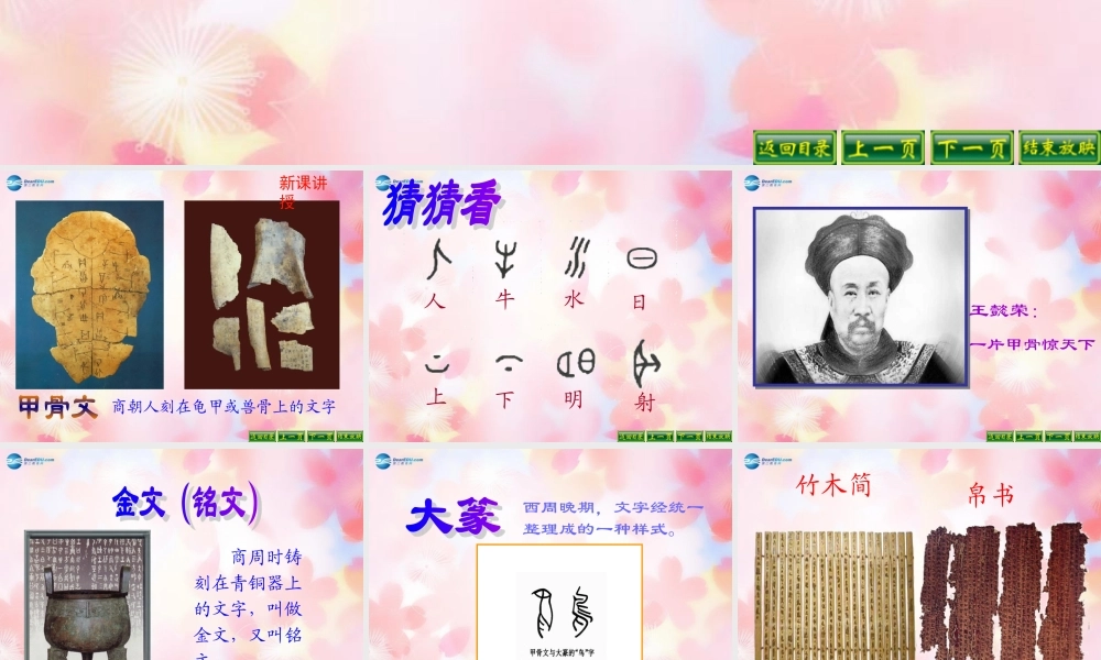 中学七年级历史上册(第8课 中华文化的勃兴(一))课件 新人教版 学案