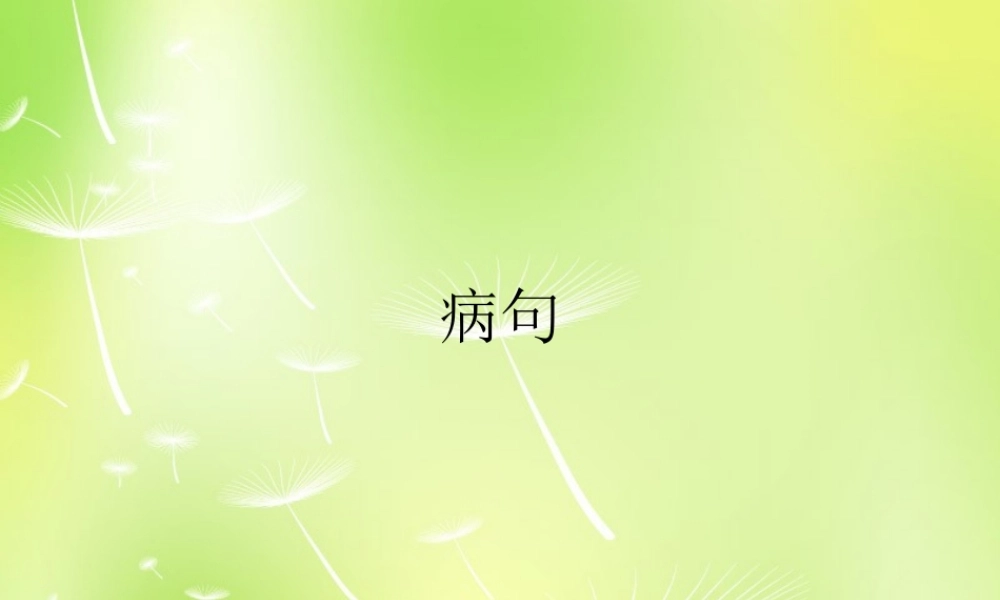 八年级语文上册 病句期中复习课件 新人教版 课件