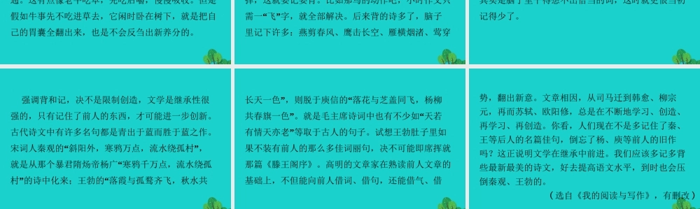 八年级语文下册 第四单元 13最后一次讲演习题课件 新人教版 课件