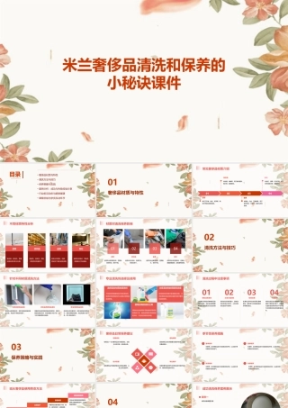 米兰奢侈品奢侈品的清洗和保养的小秘诀课件