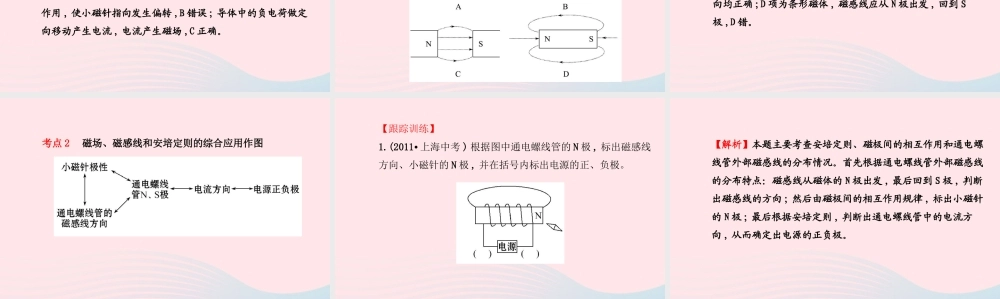 九年级物理下册 第十六章 电磁现象单元复习课件 鲁科版五四制 课件